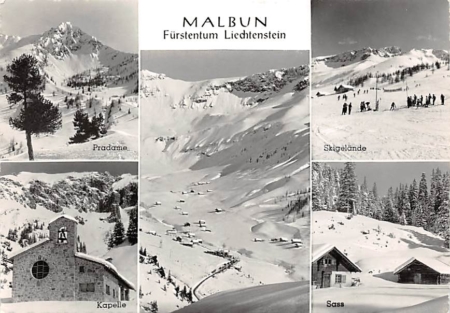 Malbun, Pradame, Kapelle, Skigelände, Sass