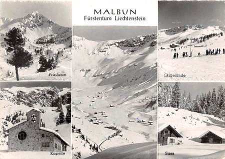 Malbun, Pradame, Kapelle, Skigelände, Sass