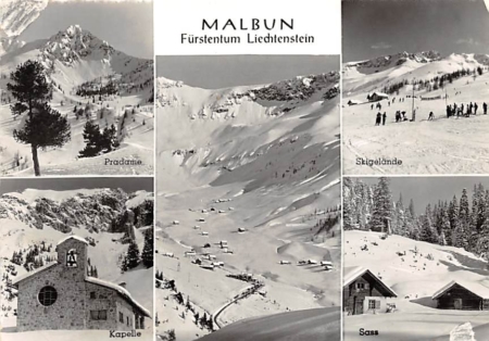 Malbun, Pradame, Kapelle, Skigelände, Sass