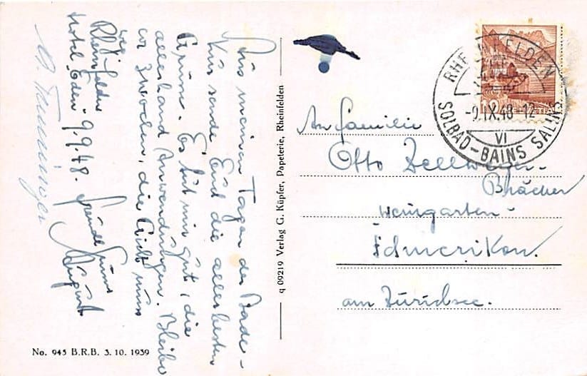 Rheinfelden, mit Brücke und Burgkastell, Schiff