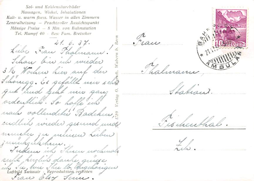 Mumpf, Kurhaus Solbad Schönegg