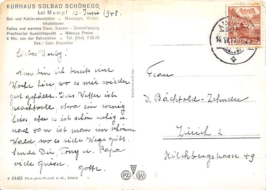 Mumpf, Kurhaus Solbad Schönegg