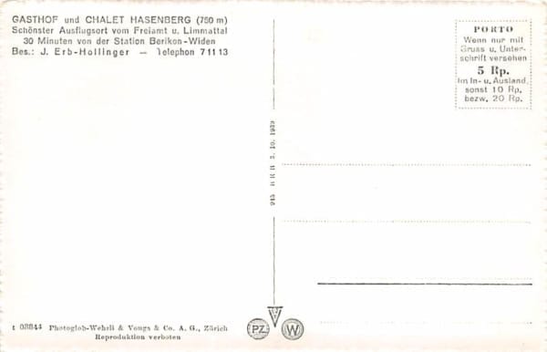 Hasenberg, Gasthof und Chalet