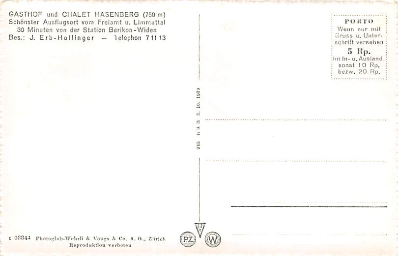 Hasenberg, Gasthof und Chalet