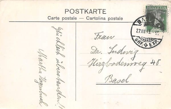 Studentika: Basel Maturität 1913