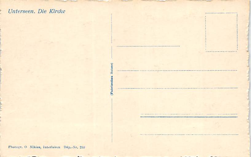 Unterseen, die Kirche im Winter
