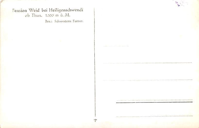 Heiligenschwendi, Pension Weid