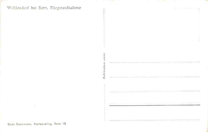 Wahlendorf, bei Bern,  Fliegeraufnahme
