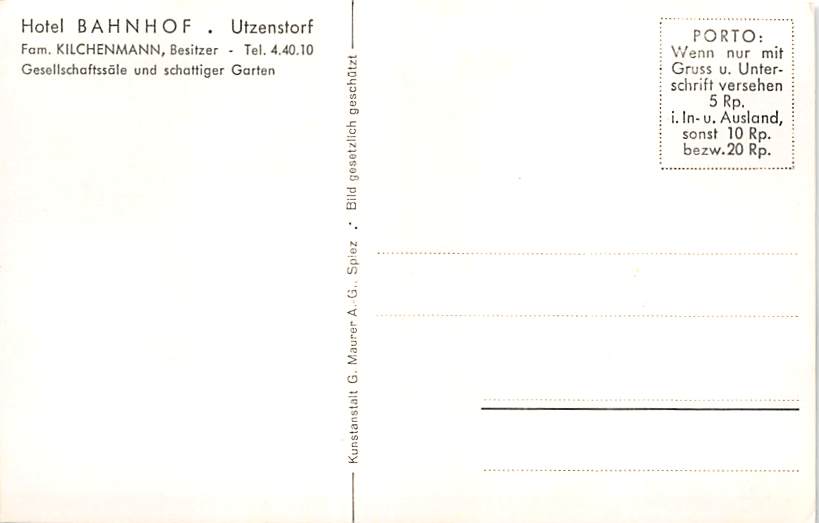 Utzenstorf, Hotel Bahnhof, Auto