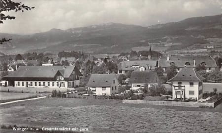 Wangen a.A., Gesamtansicht mit Jura