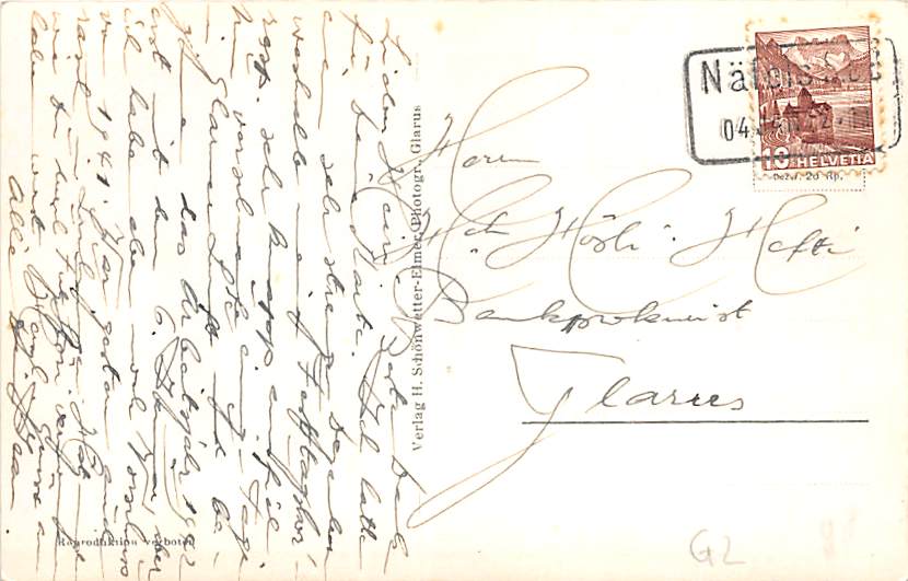 Mollis, Bahnhofstrasse, Auto