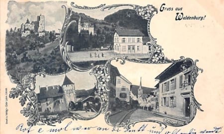 Waldenburg, Gruss aus Waldenburg, Gasthaus Löwen