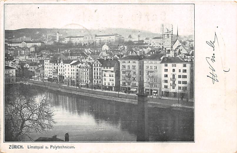 Zürich, Limmatquai und Polytechnikum