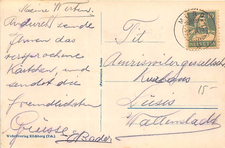 Zürich, und die Alpen