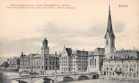 Zürich, Adolf Grieder, Seidenstoff Fabrik Union