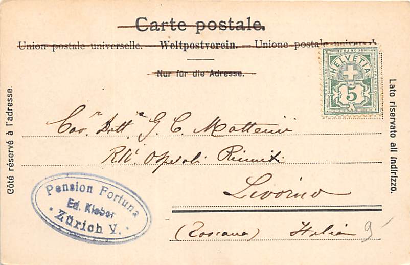 Zürich, Adolf Grieder, Seidenstoff Fabrik Union