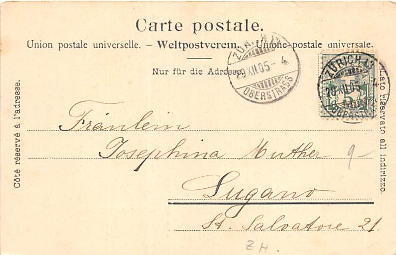 Zürich, Postgebäude und Stadthaus