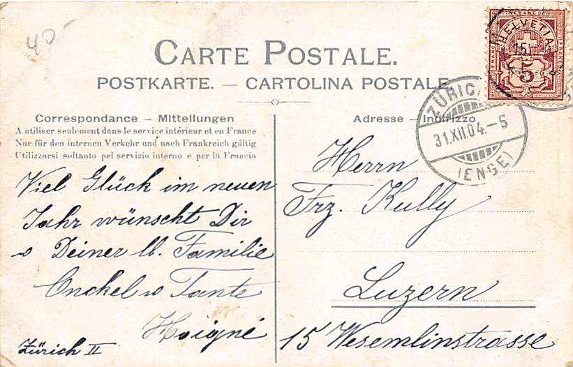 Zürich, Postgebäude Enge