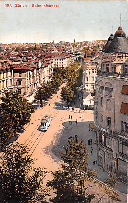 Zürich, Bahnhofstrasse, Tram