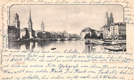 Zürich, Blick von der Quaibrücke