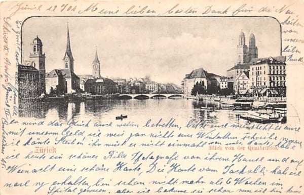 Zürich, Blick von der Quaibrücke