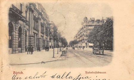 Zürich, Bahnhofstrasse, Kutsche
