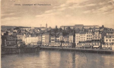Zürich, Limmatquai mit Polytechnikum