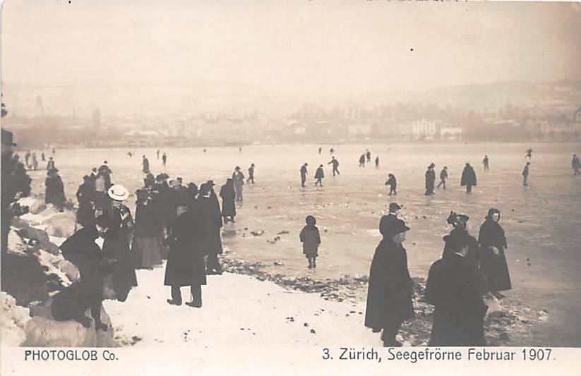 Zürich, Seegefrörne Februar 1907