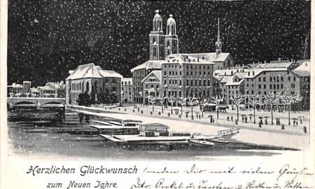 Zürich, Glückwunsch zum Neuen Jahr