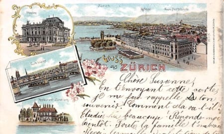 Zürich, Theater, Restaurant Zürichhorn, Litho