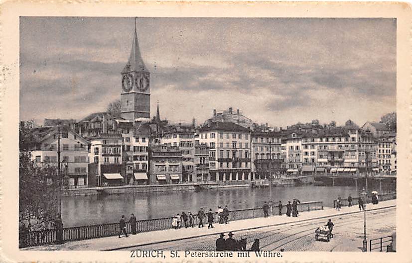 Zürich, St.Peterskirche mit Wühre