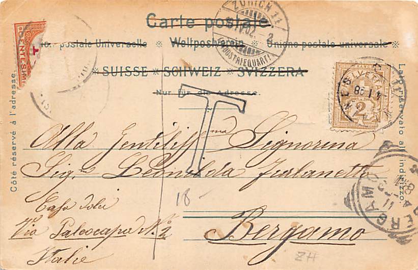 Zürich, Bahnhofplatz und Polytechnikum