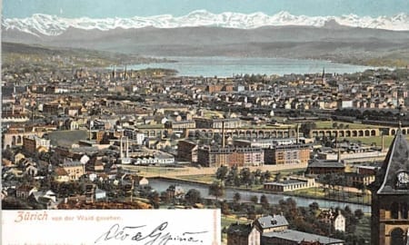 Zürich, von der Waid aus gesehen