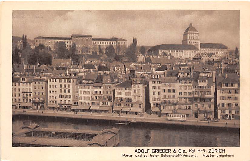 Zürich, Universität, Adolf Grieder Seidenstoff Versand