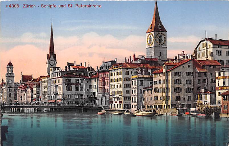 Zürich, Schipfe und St.Peterskirche