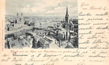 Zürich, vom Petersturm aus gesehen