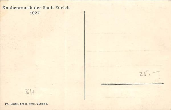 Zürich, Knabenmusik der Stadt Zürich 1927