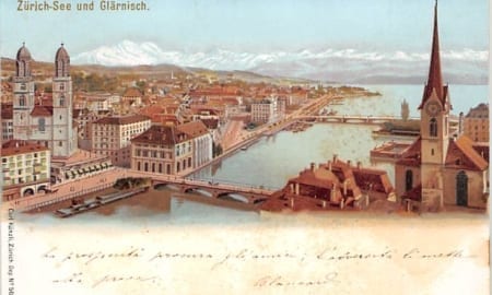 Zürich, Zürichsee und Glärnisch