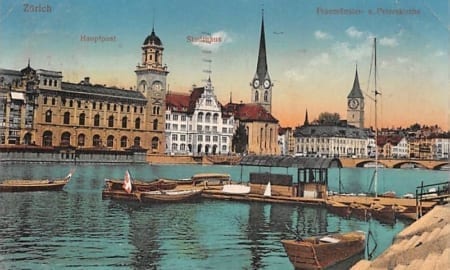 Zürich, Fraumünster und Peterskirche
