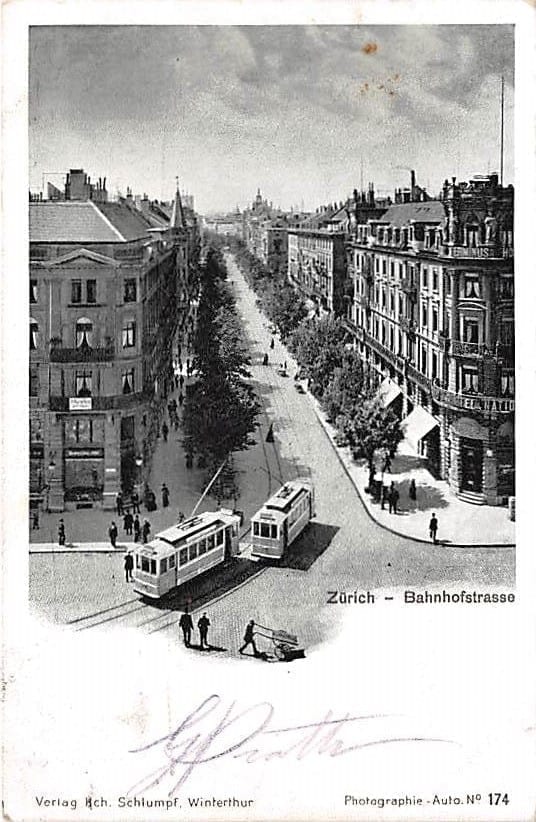 Zürich, Bahnhofstrasse, Tram