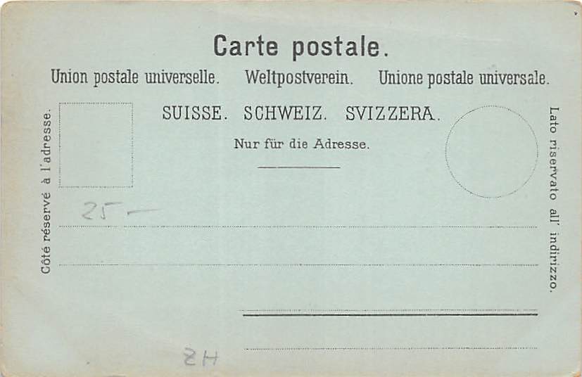 Zürich, Gruss aus Zürich, Mondschein, Litho