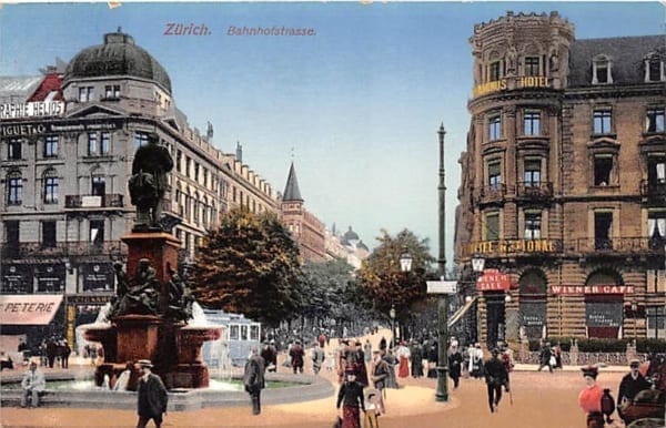 Zürich, Bahnhofstrasse, belebt