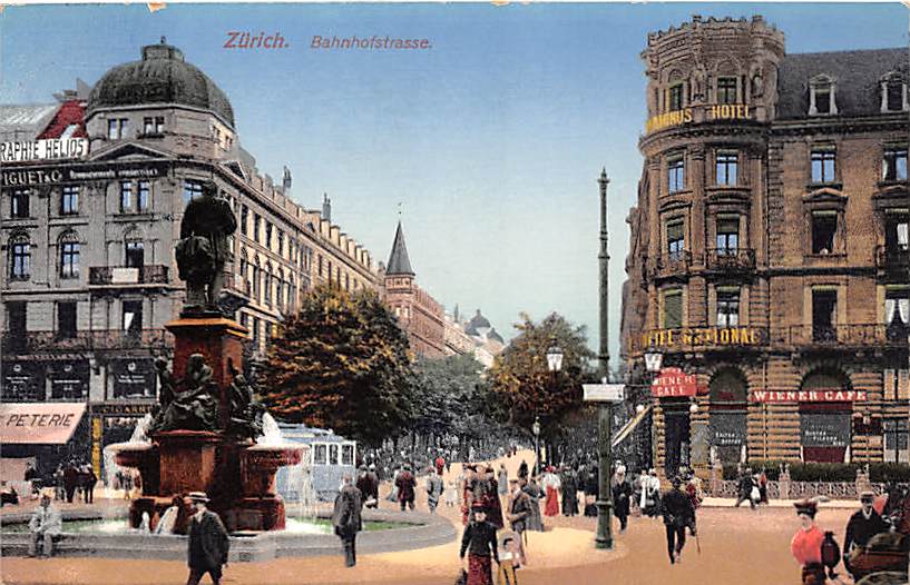 Zürich, Bahnhofstrasse, belebt