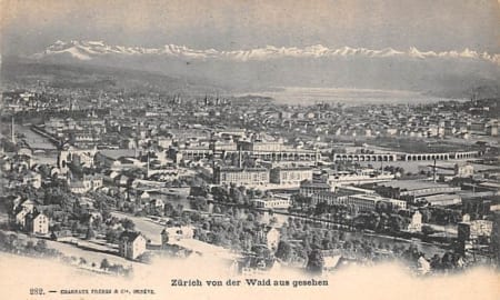 Zürich, von der Waid aus gesehen
