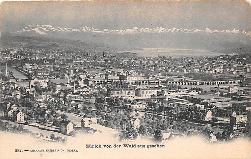 Zürich, von der Waid aus gesehen