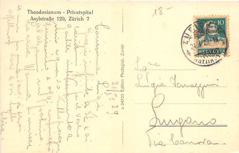 Zürich, Theodosianum Parkseite