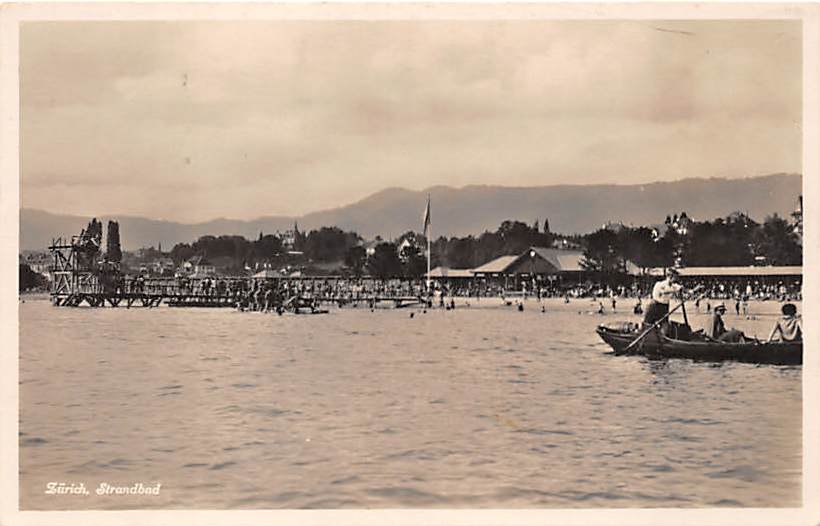 Zürich, Strandbad, Ruderboot