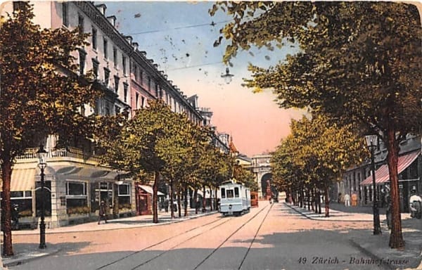 Zürich, Bahnhofstrasse, Tram