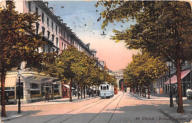 Zürich, Bahnhofstrasse, Tram