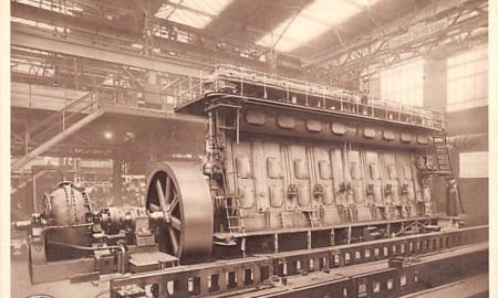 Winterthur, Gebrüder Sulzer, Achtzylindriger Dieselmotor